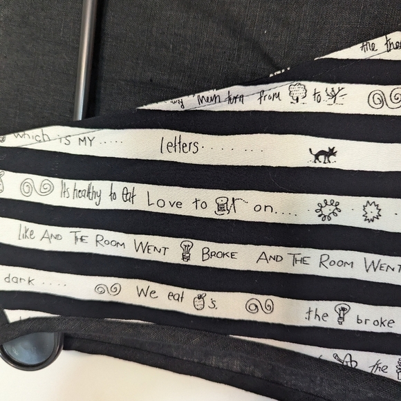 Vintage Homemade vest XL cute sayings on the fabric one of a kind teacher core - Picture 9 of 9